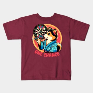 Cute darts puppy Kids T-Shirt